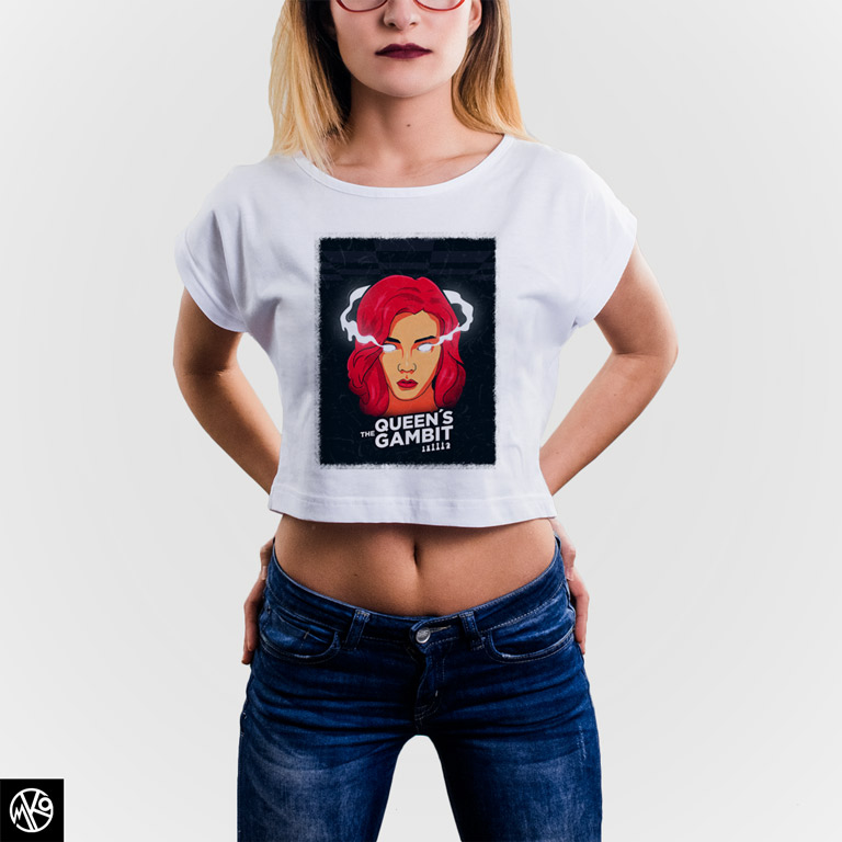 The Queens Gambit Eyes crop top majica | MKO Clothing